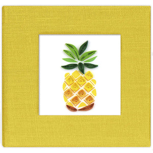 Quilled Pineapple Sticky Note Pad Cover - The Hawaii Store