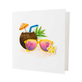 Quillingcard Quilled Tropical Summer Greeting Card