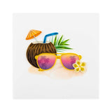 Quillingcard Quilled Tropical Summer Greeting Card