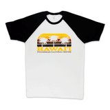 Polynesian Cultural Center "Hawaii Sun Bars" 100% Cotton Raglan Shirt