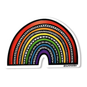 Summasea "Rainbow" Vinyl Sticker by Summer Colmus