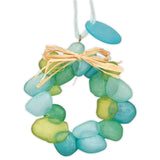 Resin Sea Glass Wreath Christmas Ornament - The Hawaii Store