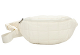 Ampere Creations "Riley's" Puffer Bum Fanny Bag- White