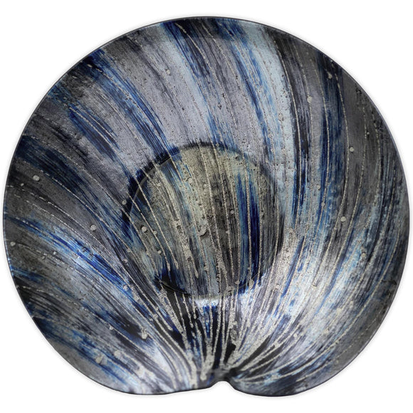 Plate Round Cobalt Twist 12