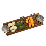 Oak and Olive Foodie Bites Scallop Shell Tray Set, 5-Piece