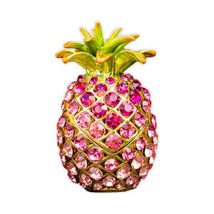 Swarovski Pineapple Box Pink Medium - Polynesian Cultural Center