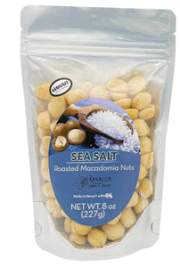 Ahualoa "Sea Salt" Roasted Macadamia Nuts- 8 oz. 