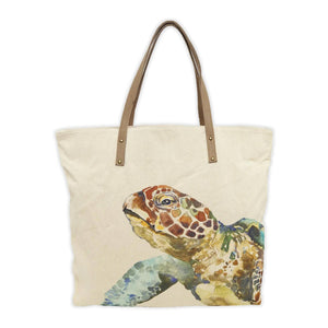 Cott n Curls "Sea Turtle" Canvas Tote Bag