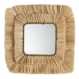 Double Seagrass Cane Mirror- Large  