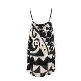 Short-Hawaiian-Hibiscus-Print-Dress--Black.