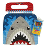 Stephen Joseph "Shark" Sketch Pad with Crayons