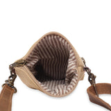 Interior View of Cott N Curls "Sea Turtle" Sling Cellphone Bag 