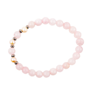 Soleil Hawaii "Innocence,Truth,Love" Rose Quartz Bracelet