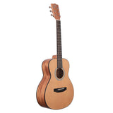 Kala Solid Mahogany Orchestra Mini Guitar with Cedar Top- Side Angle