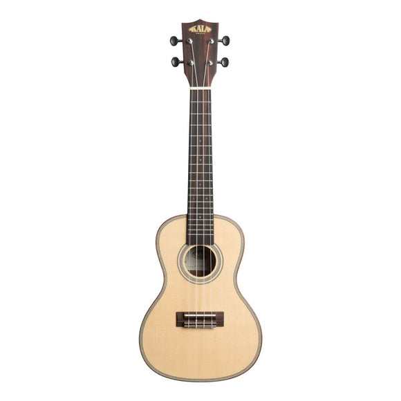 Solid Spruce Top Striped Ebony Ukulele