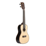 Solid Spruce Top Striped Ebony Ukulele