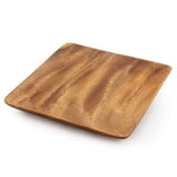 Square Wood Plate 10'' - The Hawaii Store