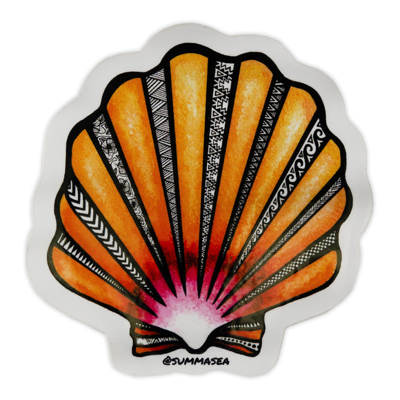 Sticker Sunset Shell - The Hawaii Store