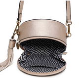 Ampere Creations "Suzie" Round Crossbody Bag- View of Interior
