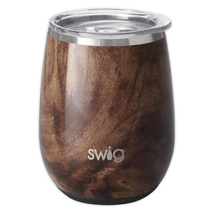 Swig Life "Black Walnut" Stemless Tumbler Cup, 14-Ounce