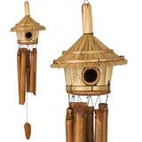 Woodstock Chimes "Thatched Roof Bamboo Birdhouse" Wind Chime