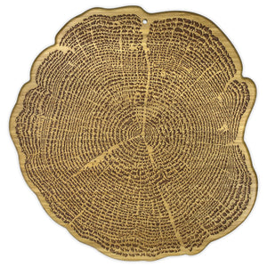 Totally Bamboo "Tree of Life" Cutting and Serving Board shaped like a tree stump