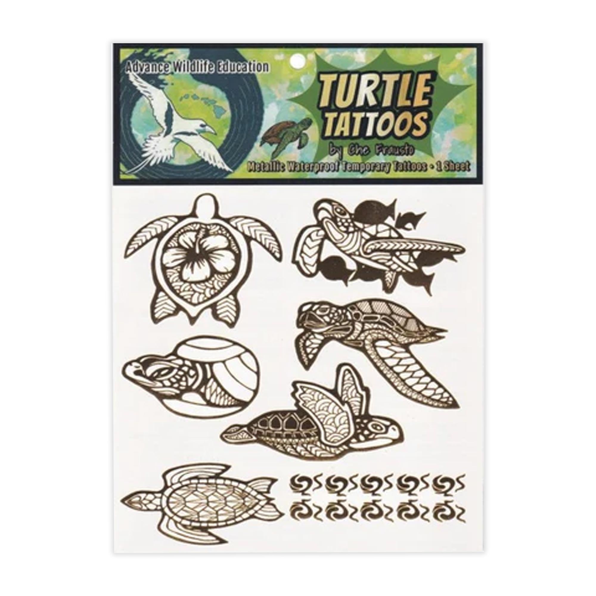 3 Turtles (Mother and daughters) 3 turtles hammerhead shark original Polynesian  tattoo design