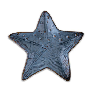 Beachcombers Textured Blue "Sea Star" Dish