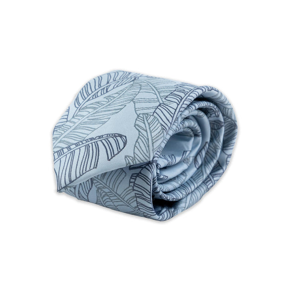 Pineapple Palaka Mai'a Modern Neck Tie- Light Blue