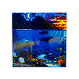 Visions of the Tropics "Twilight Harmony" Ceramic Tile- 4.25''