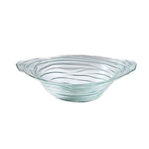 Aruba Blue Tinted Decorative Glass Bowl 