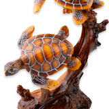 Turtle Two Wood w/Stand - The Hawaii Store