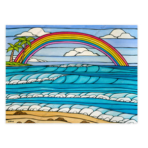 Heather Brown "Daydream Rainbow" Matted Print 8X10