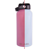 Del Sol Color Changing Water Bottle- Light Blue to Pink