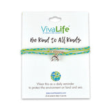 VivaLife "Be Kind to All Kinds" Dolphin Charm Bracelet
