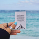 Card explaining the meaning of Pe'a