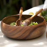 Acacia Wood Salad Server Set with not-included bowl, 2-Piece