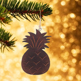 Wooden Pineapple Christmas Ornament - The Hawaii Store