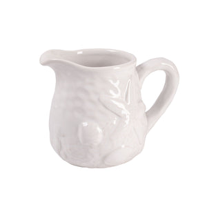 White-Coastal-Ceramic-Creamer-Pitcher