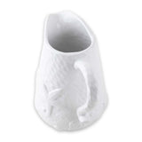 White Ceramic Coastal-themed Pitcher, 68-Ounce - The Hawaii Store