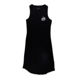 Boxercraft Women's Vivian Rib Midi Dress with PCC Logo- Black