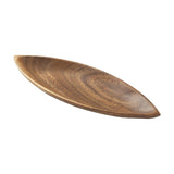 Acacia Wood Canoe-shaped Serving Dish- 12'' x 4.5''