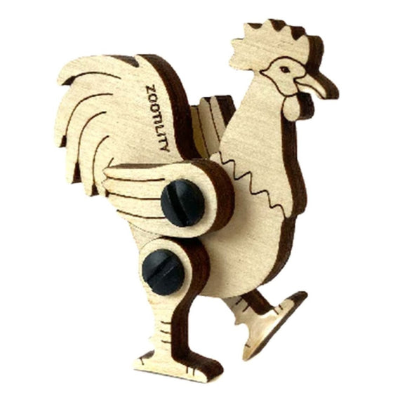 Zootility Land 3D Wooden Rooster Puzzle