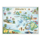 Xplorer Maps Lithographic Hawiian Map Print - The Hawaii Store