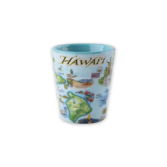 Xplorer Ceramic Hawaii Map Toothpick Holder - The Hawaii Store