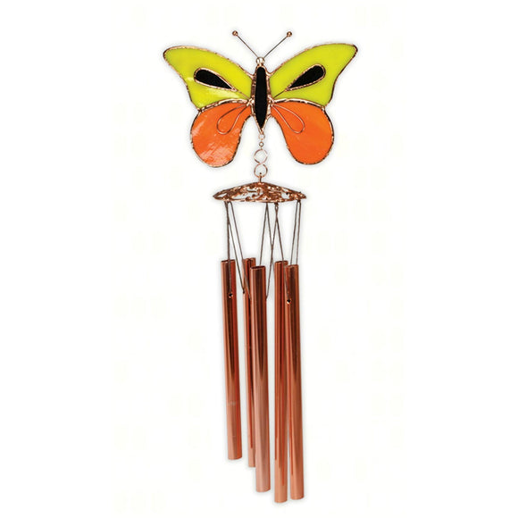 Yellow & Orange Butterfly Wind Chime - The Hawaii Store