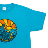 "Craggy Peaks" Youth T-shirt- Turquoise Blue