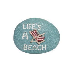 Resin Pebble Lifes Beach 1.75'' - The Hawaii Store