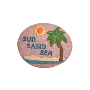 Resin Pebble Sun Sand Palm 1.75'' - The Hawaii Store