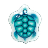 Plate Glass Blue Turtle - The Hawaii Store